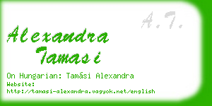 alexandra tamasi business card